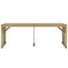 7 pcs conjunto de jantar para exterior pinho impregnado - Image 3