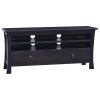 Móvel de TV 100x30x45 cm mogno maciço castanho café preto-claro