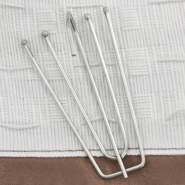 Cortinas opacas asp. linho + ganchos 2pcs 140x225cm cinza-acas. - Image 3