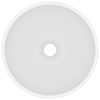 Lavatório WC luxuoso redondo 32,5x14cm cerâmica branco mate - Image 3