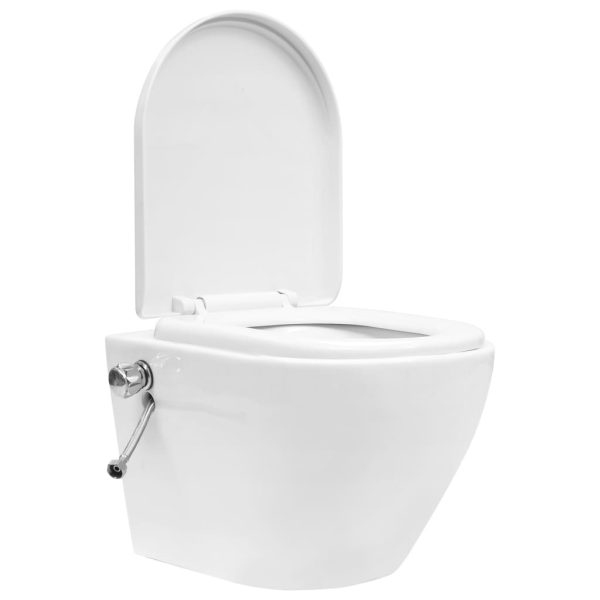Sanita de parede sem rebordo c/ cisterna oculta cerâmica branco - Image 2
