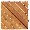 Ladrilhos de terraço 10 pcs 30x30 cm acácia maciça - Image 3