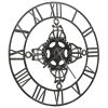 Relógio de parede 78 cm metal prateado - Image 2