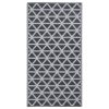 Tapete de exterior 120x180 cm PP preto - Image 2