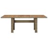 Mesa de jantar jardim 200x100x74 cm vime PE castanho - Image 2
