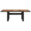 Mesa de jantar jardim 200x100x74 cm vime PE preto - Image 2