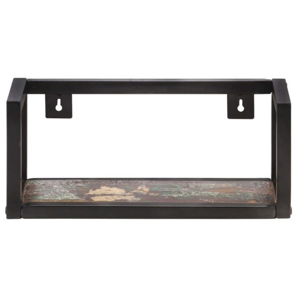 Prateleiras de parede 2 pcs 40 cm madeira recuperada maciça - Image 3
