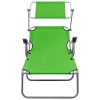 Espreguiçadeira com toldo aço verde - Image 2