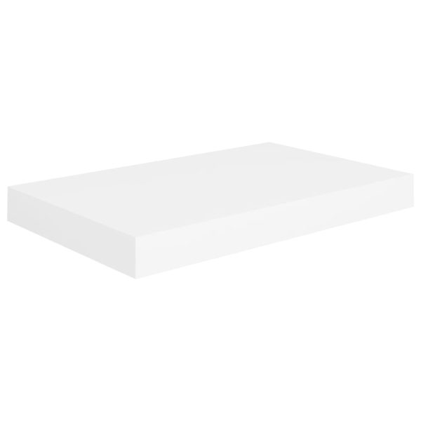 Prateleira de parede suspensa 40x23x3,8 cm MDF branco - Image 2