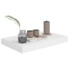 Prateleira de parede suspensa 40x23x3,8 cm MDF branco - Image 3