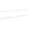Prateleiras parede suspensas 4 pcs 80x23,5x3,8cm MDF branco - Image 2