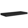 Prateleiras de parede suspensas 2 pcs 60x23,5x3,8 cm MDF preto - Image 3