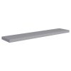 Prateleiras de parede suspensas 2 pcs 120x23,5x3,8cm MDF cinza - Image 3
