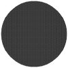 Mesa de jardim 70x70x73 cm vime PE preto - Image 3
