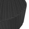 Mesa de centro 68x68x30 cm vime PE preto - Image 3