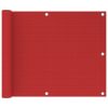 Tela de varanda 75x300 cm PEAD vermelho
