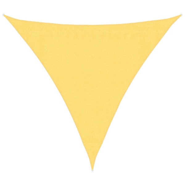 Para-sol estilo vela 160 g/m² 3x3x3 m PEAD bege
