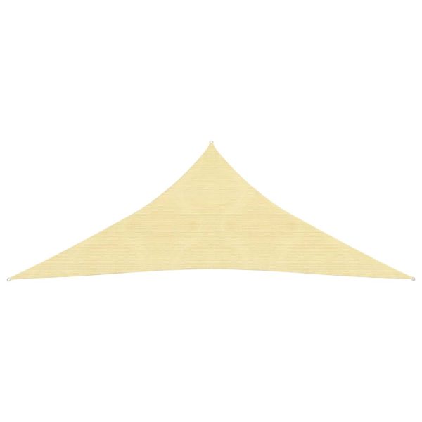 Para-sol estilo vela 160 g/m² 3x3x3 m PEAD bege - Image 2