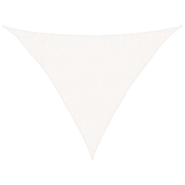 Para-sol estilo vela 160 g/m² 3,5x3,5x4,9 m PEAD branco