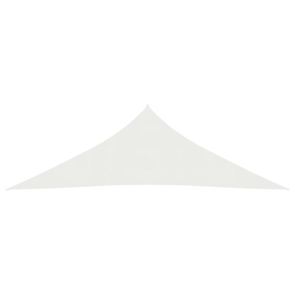 Para-sol estilo vela 160 g/m² 3,5x3,5x4,9 m PEAD branco - Image 2
