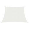 Para-sol estilo vela 160 g/m² 3/4x3 m PEAD branco