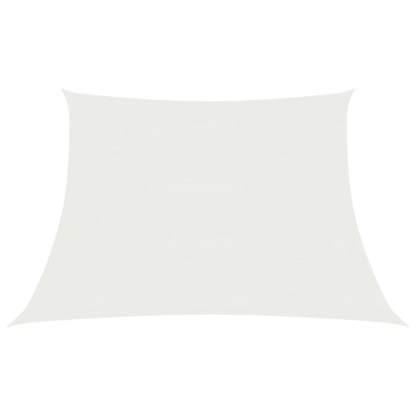 Para-sol estilo vela 160 g/m² 3/4x3 m PEAD branco