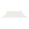 Para-sol estilo vela 160 g/m² 3/4x3 m PEAD branco - Image 2