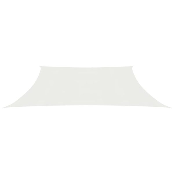 Para-sol estilo vela 160 g/m² 3/4x3 m PEAD branco - Image 2