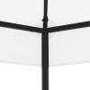 Gazebo de jardim 323x275x265 cm 180 g/m² branco - Image 3