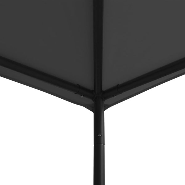 Gazebo 4x4x3 m 180 g/m² antracite - Image 3