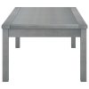 Mesa de centro 100x50x33 cm madeira de acácia maciça cinzento - Image 3
