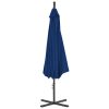Guarda-sol cantilever com poste de aço 300 cm azul-ciano - Image 3