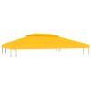 Cobertura de gazebo com 2 camadas 310 g/m² 4x3 m amarelo - Image 2