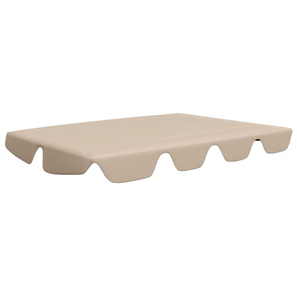 Toldo suplente baloiço jardim 188/168x145/110 cm bege - Image 2
