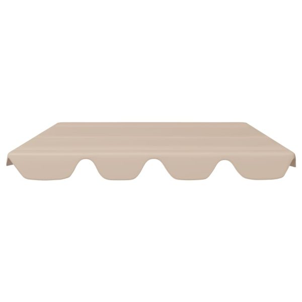 Toldo suplente baloiço jardim 188/168x145/110 cm bege - Image 3