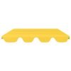 Toldo suplente baloiço jardim 188/168x145/110 cm amarelo - Image 3