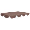 Toldo suplente baloiço jardim 188/168x145/110 cm castanho - Image 2