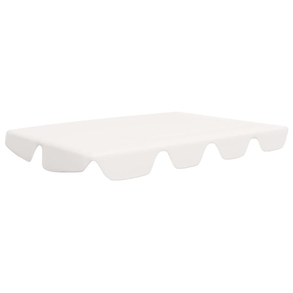 Toldo suplente baloiço jardim 188/168x145/110 cm branco - Image 2