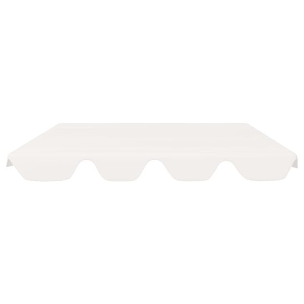 Toldo suplente baloiço jardim 188/168x145/110 cm branco - Image 3