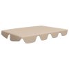 Toldo suplente p/ baloiço de jardim 150/130x105/70 cm bege - Image 2