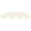 Toldo suplente p/ baloiço de jardim 150/130x105/70 cm creme - Image 3