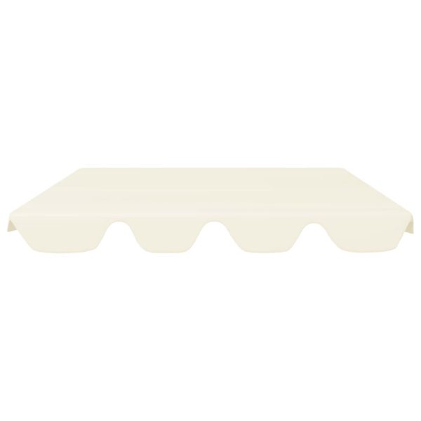 Toldo suplente p/ baloiço de jardim 150/130x105/70 cm creme - Image 3