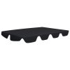 Toldo suplente p/ baloiço de jardim 150/130x105/70 cm preto - Image 2