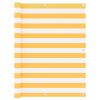 Tela de varanda 120x500 cm tecido Oxford branco e amarelo