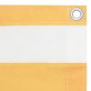 Tela de varanda 120x500 cm tecido Oxford branco e amarelo - Image 3