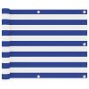 Tela de varanda 75x400 cm tecido Oxford branco e azul