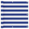 Tela de varanda 90x300 cm tecido Oxford branco e azul