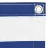 Tela de varanda 90x300 cm tecido Oxford branco e azul - Image 3