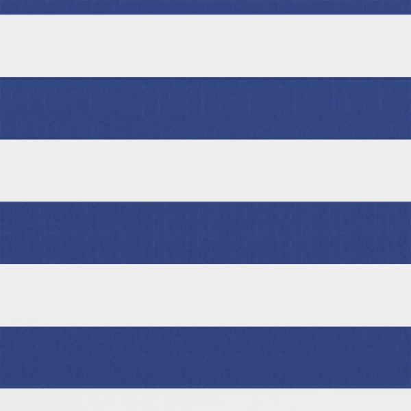 Tela de varanda 90x400 cm tecido Oxford branco e azul - Image 2