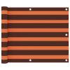Tela de varanda 75x600 cm tecido Oxford laranja e castanho